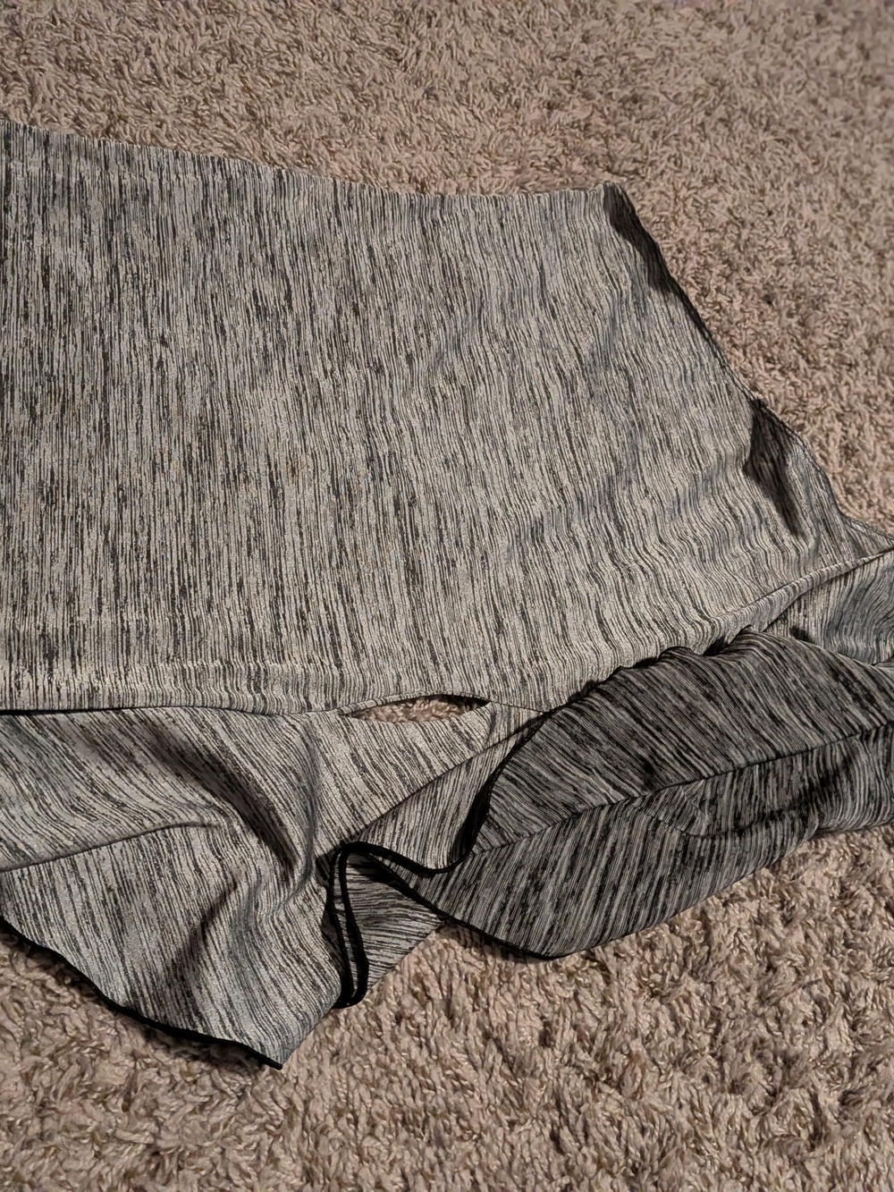 Gray Marled One-Shoulder Ruffle Top - Picture 6 of 6